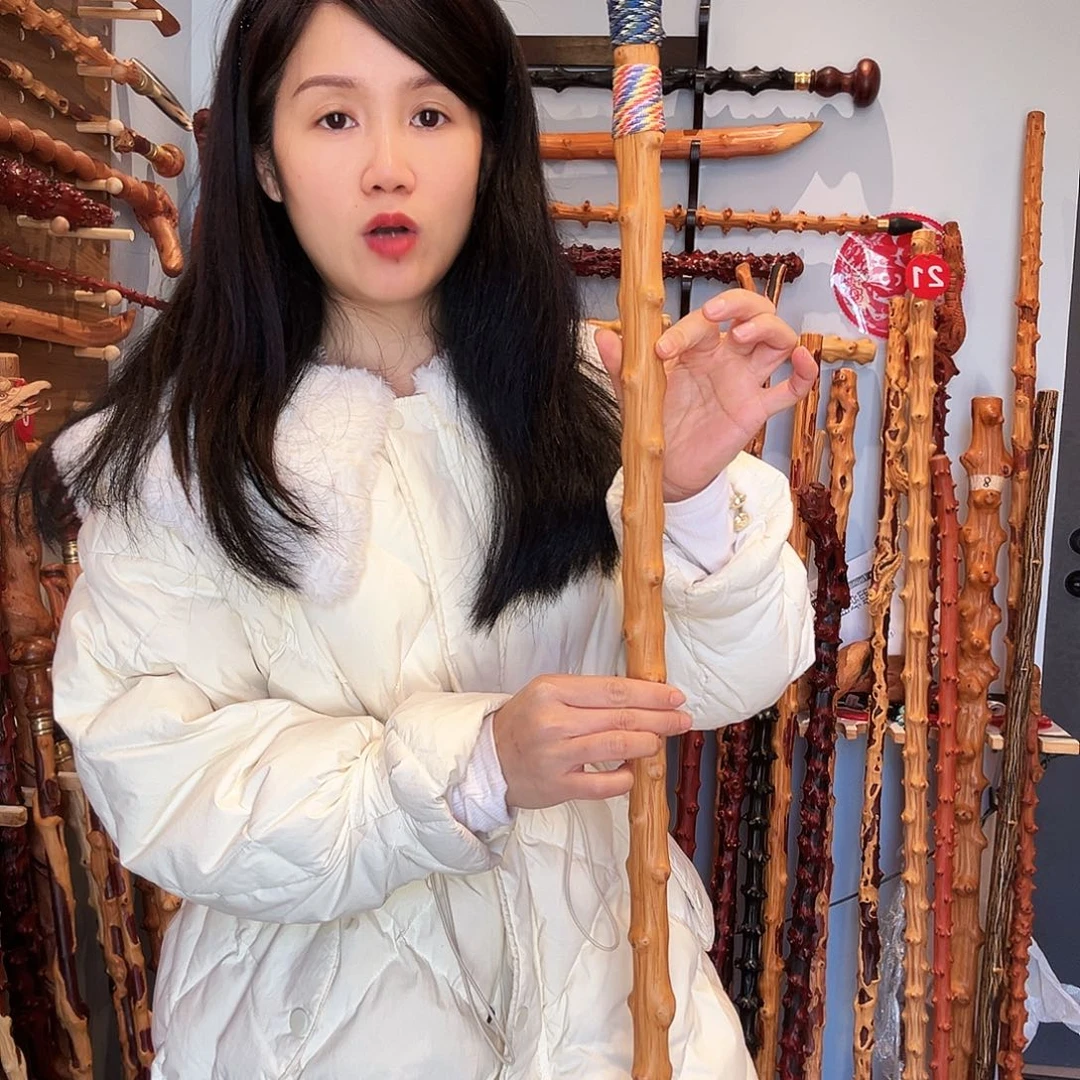 洛***销木南对节登山杖长度135公分
