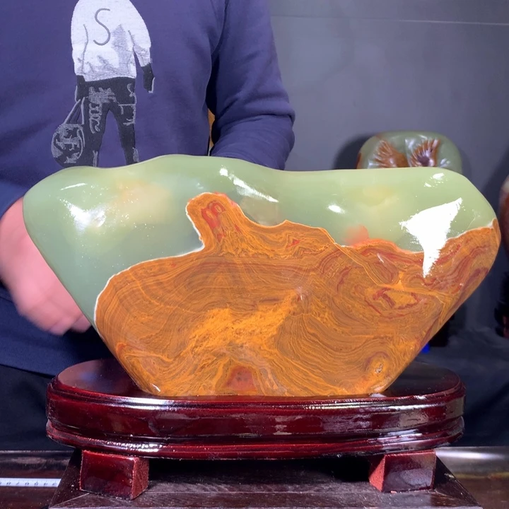 石材天然原石摆件