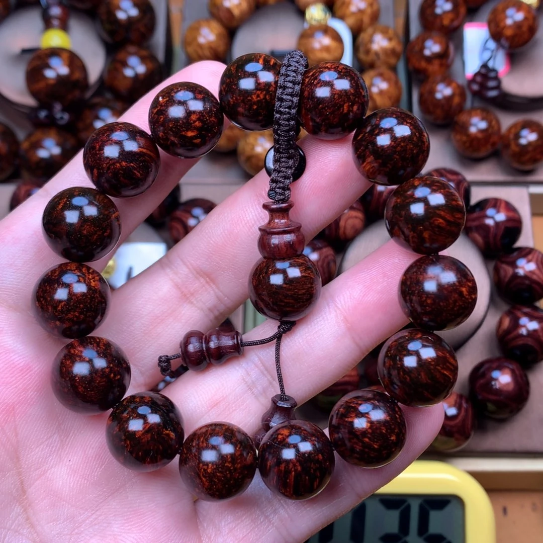 黄花梨/降香黄檀用****7黄花梨手串1.5