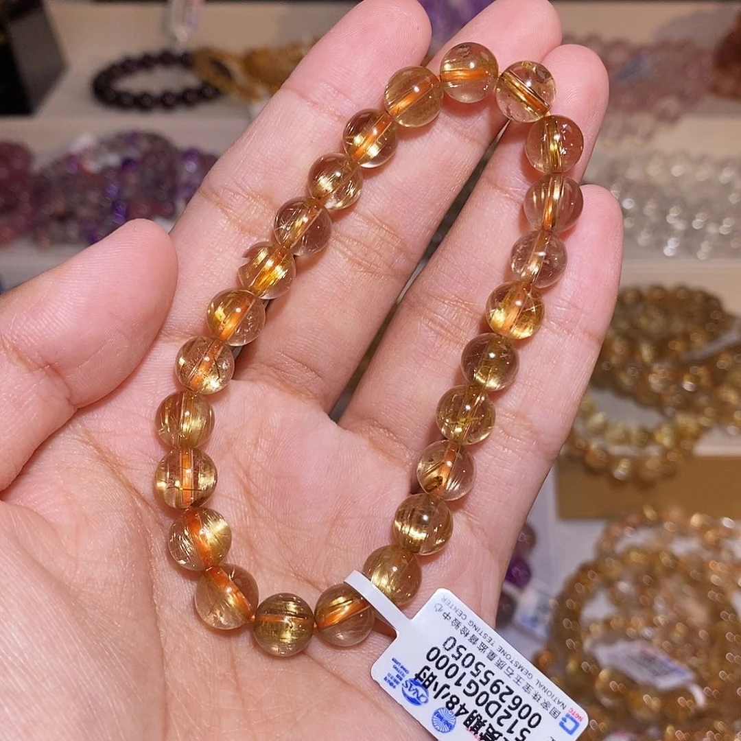 发晶手链未镶嵌钛晶8mm