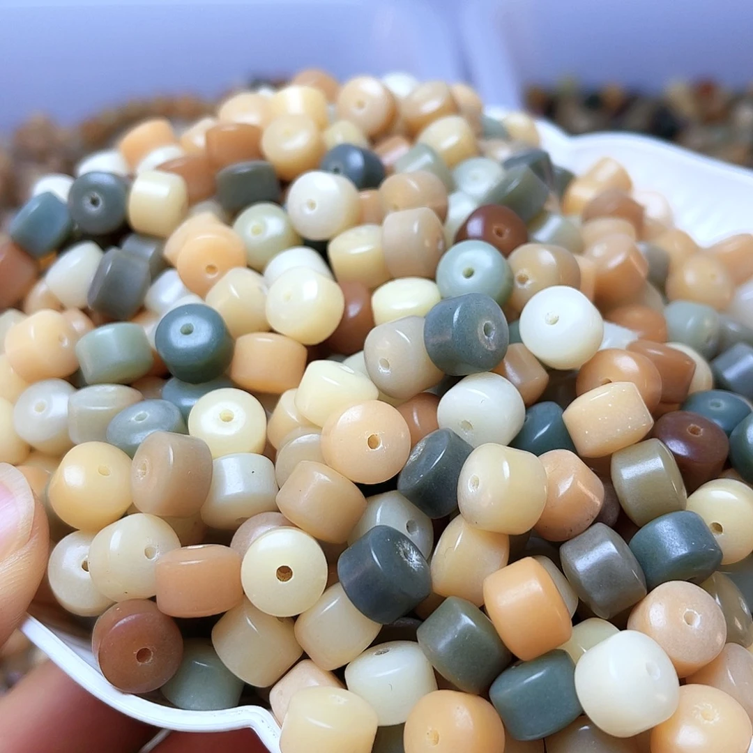 吊坠白玉菩提白玉菩提9瑕疵多宝经络120颗卡灯牌宠100颗