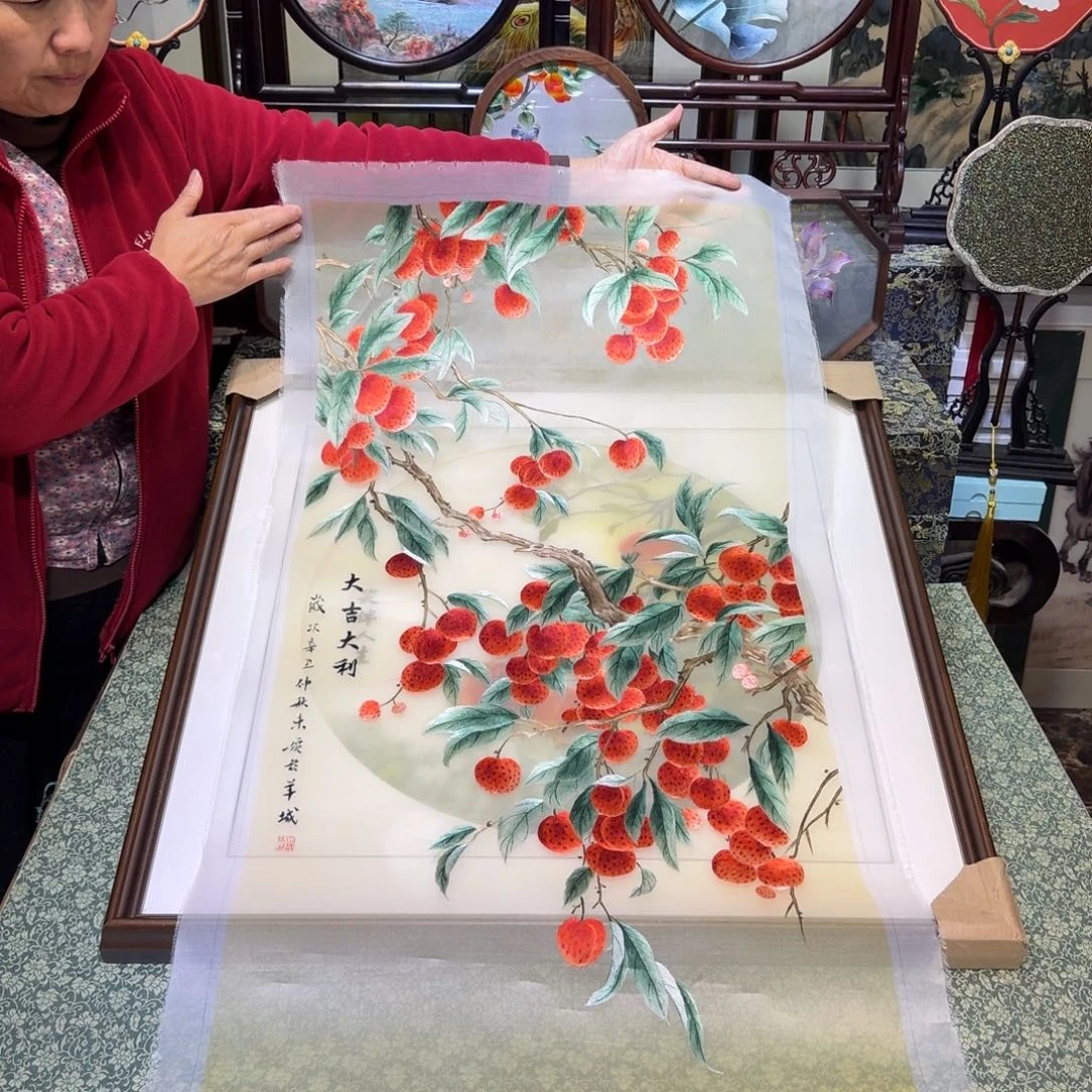 刺绣手工苏绣工艺制作技艺精湛