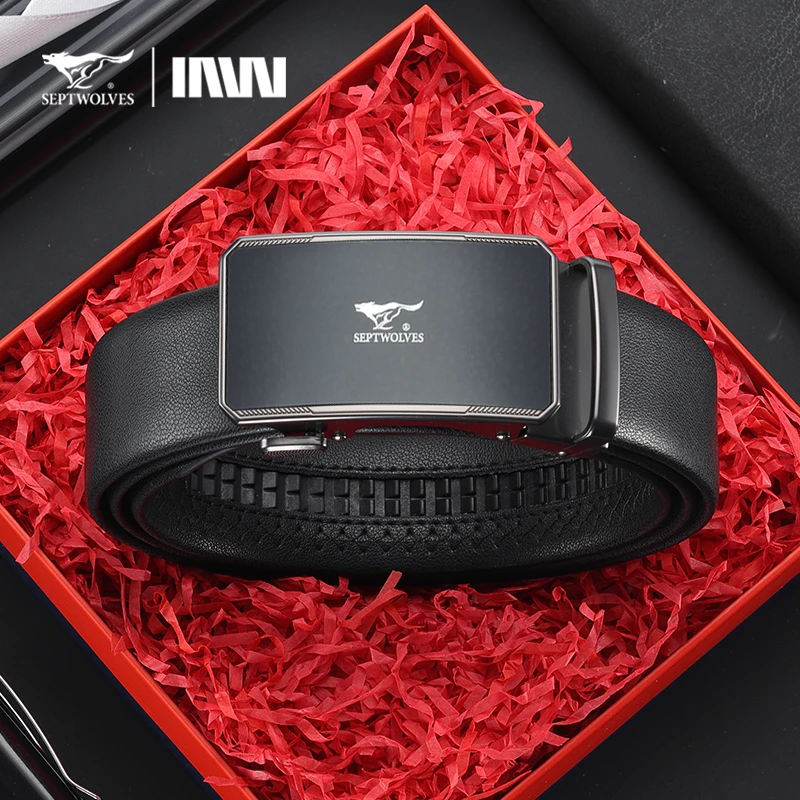 七匹狼男士皮带自动扣腰带正品高档男士百搭送礼物商务休闲裤腰带