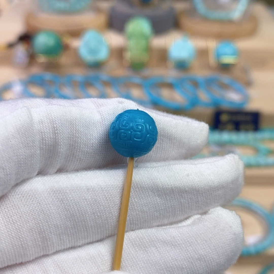 绿松石未镶嵌珠宝奇石10.7mm