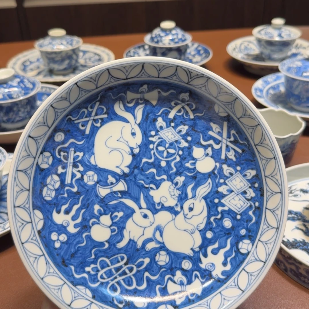 手工手绘茶具壶承