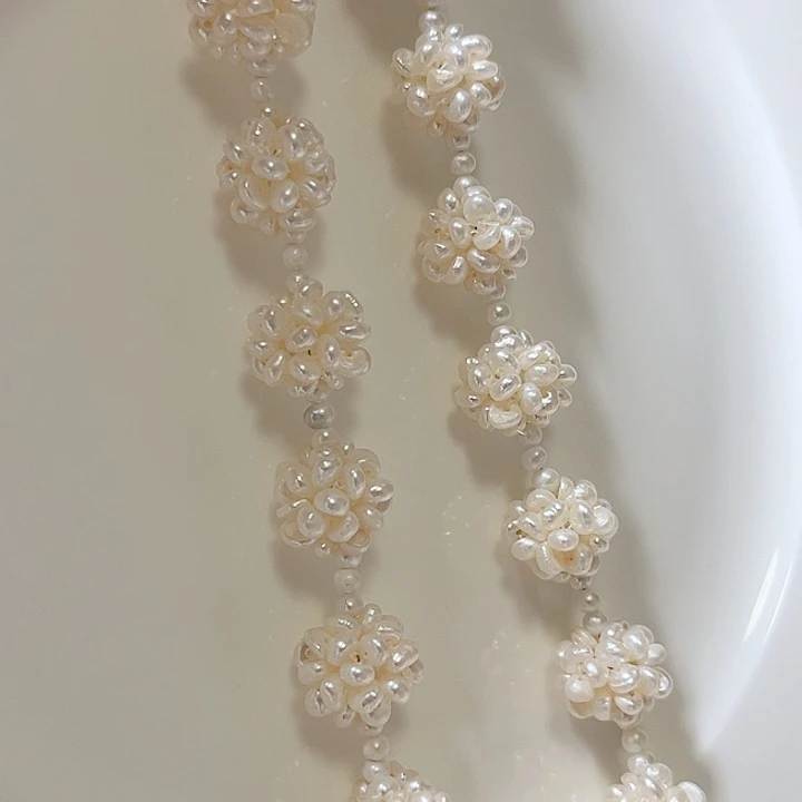 14左右毛衣链淡水珍珠未镶嵌