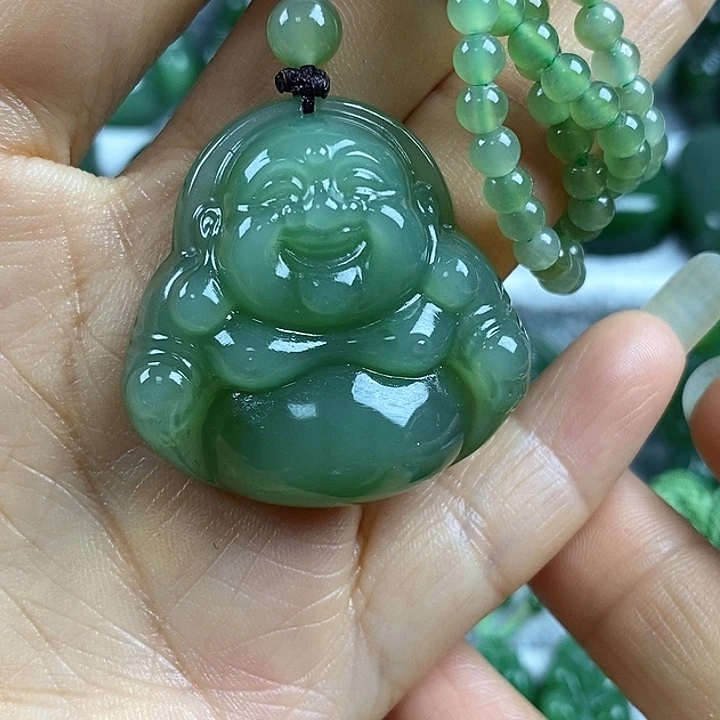 吊坠(不含链)未镶嵌和田玉（碧玉）
