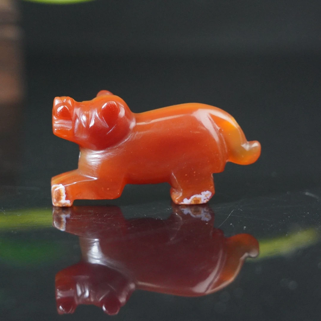 十八世纪红玛瑙老虎佩饰【古珠精选】AAJD2412199001