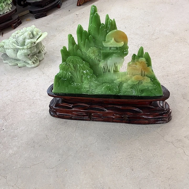玉手工制作岫玉摆件