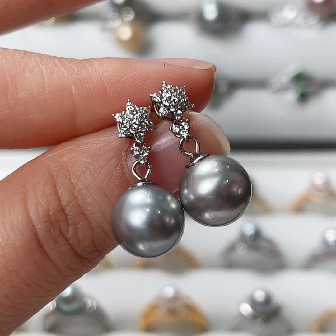 海水珍珠戒指银S925镶嵌