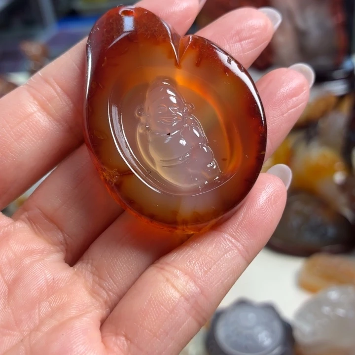 玛瑙/玉髓未镶嵌吊坠(不含链)