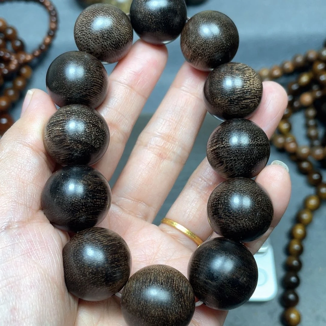 沉香手串芽庄白棋2.0