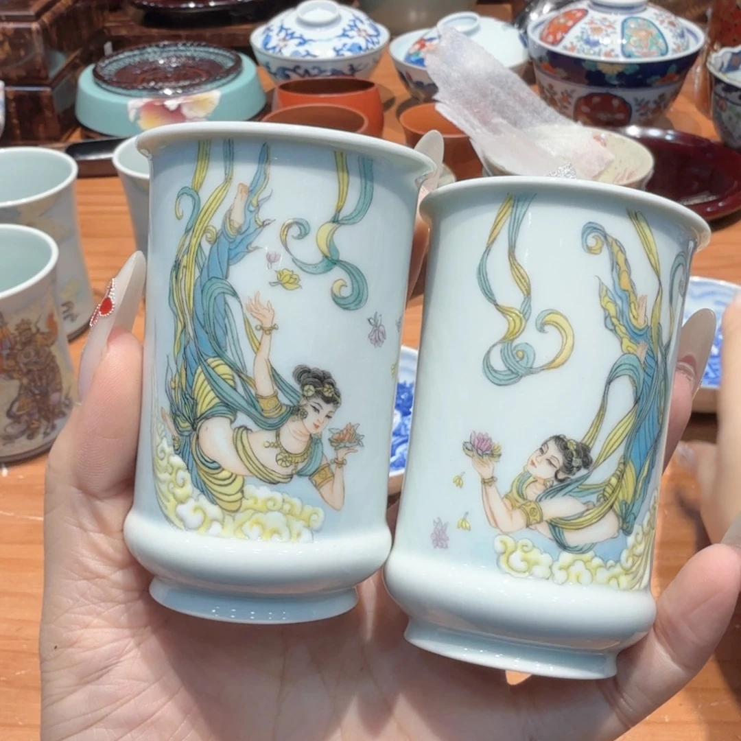 瓷片姗姗精品国瓷  手绘漂亮