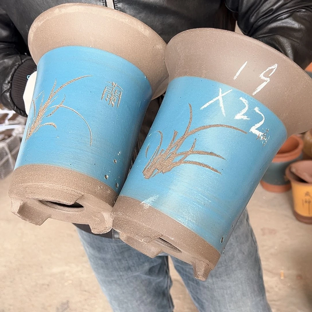 紫砂花盆紫砂花盆一对