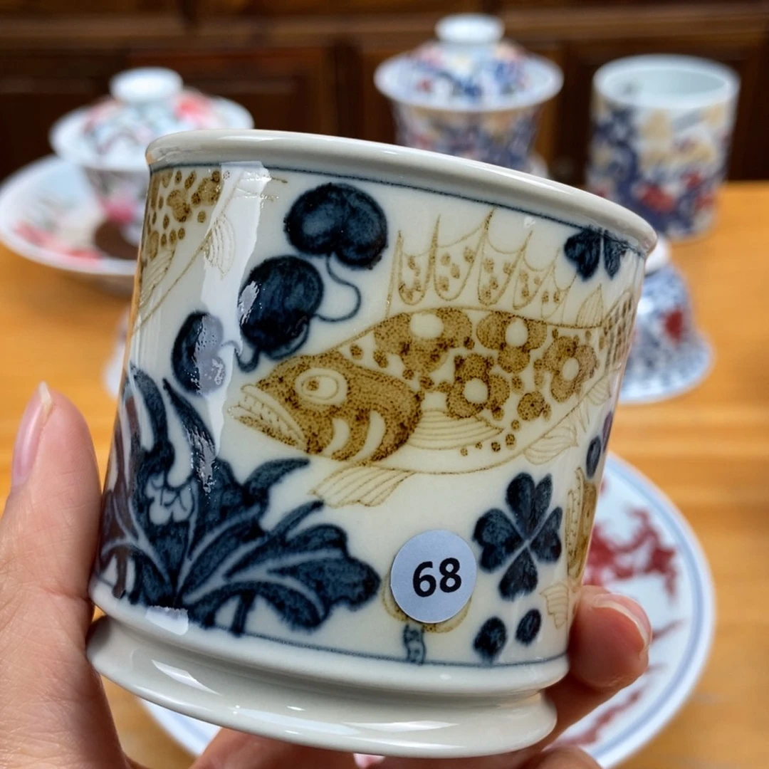 手绘现代茶具非古董