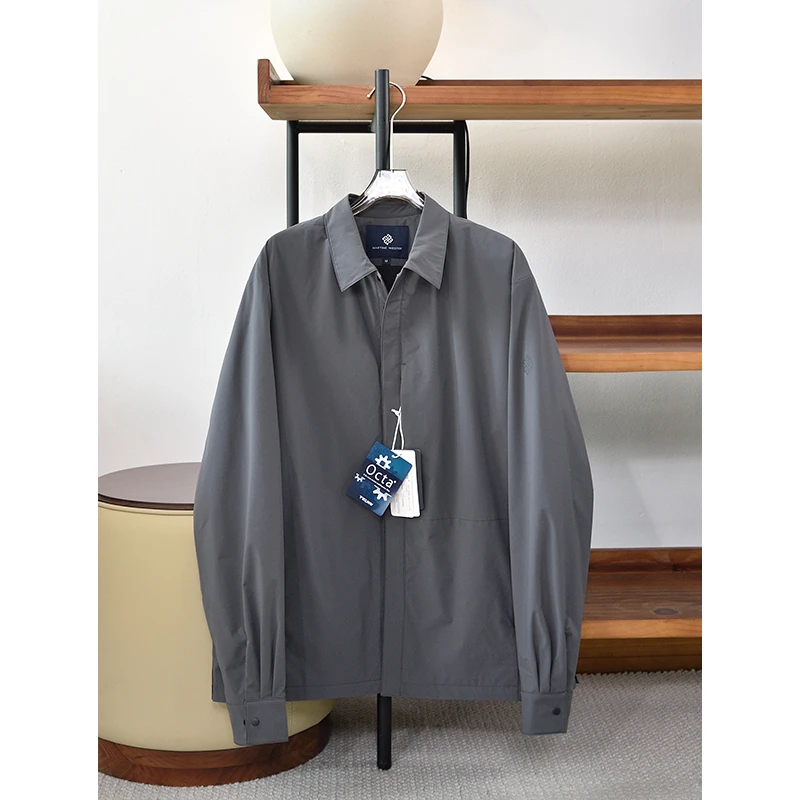 春季新品 男士衬衫领商务型外套