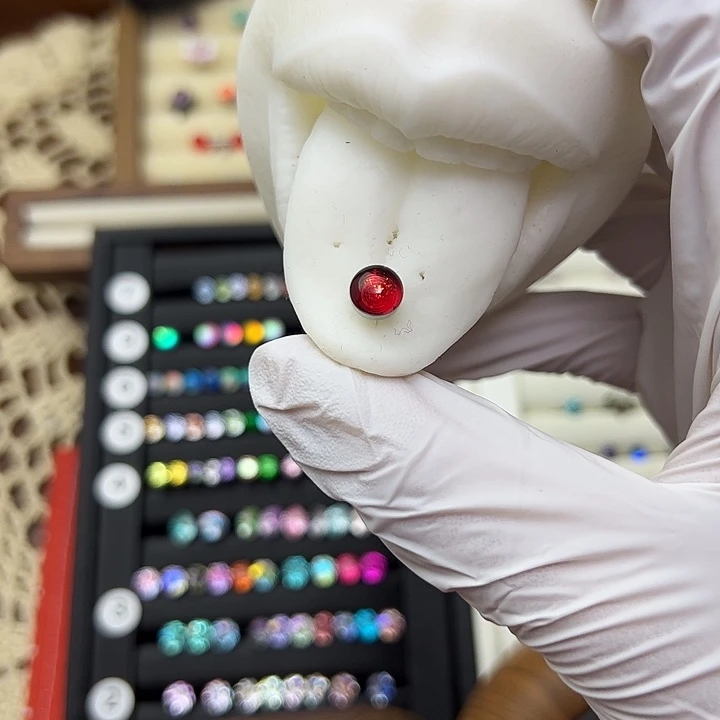 大理石磁石红色舌钉