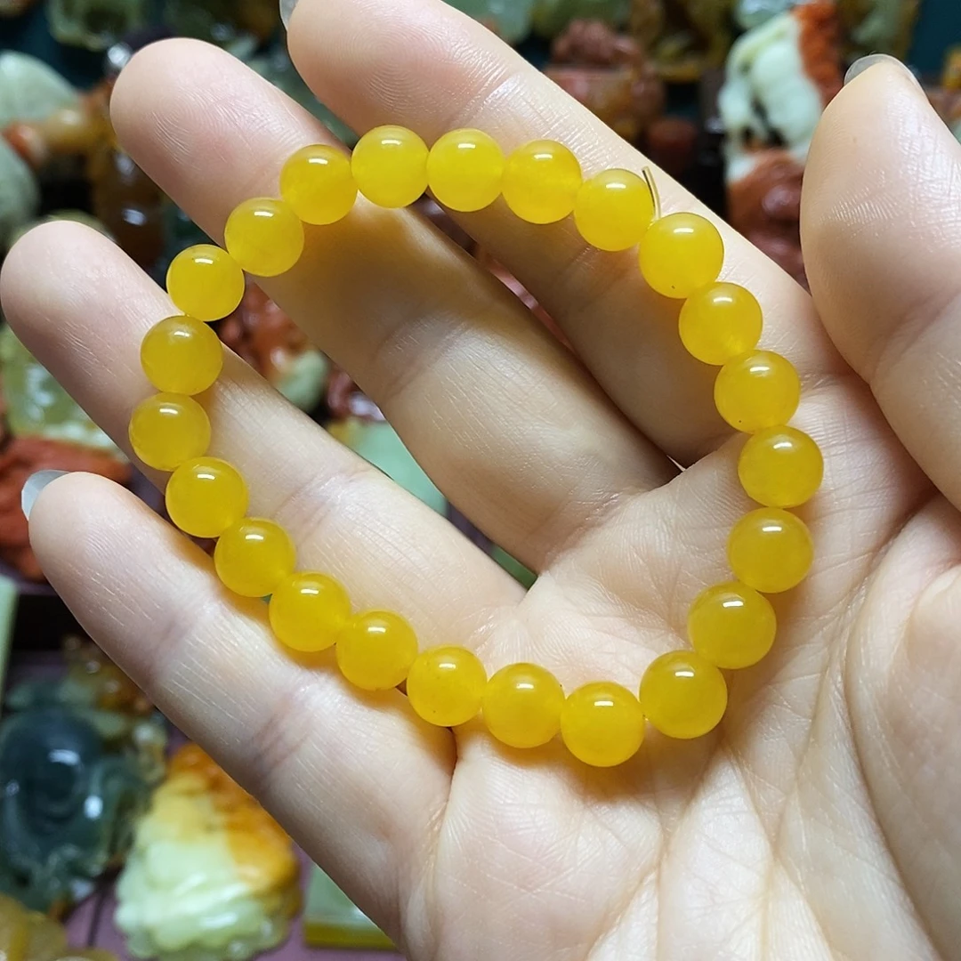 蛇纹石玉未镶嵌手链