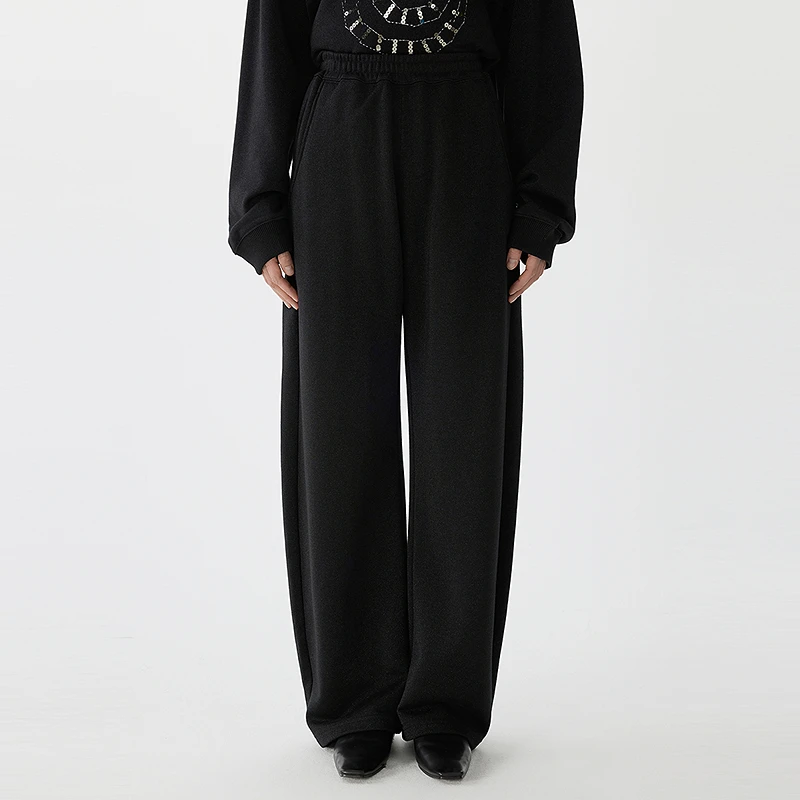 JNBY/江南布衣春秋休闲香蕉裤银丝细闪简约通勤休闲5P1E14720