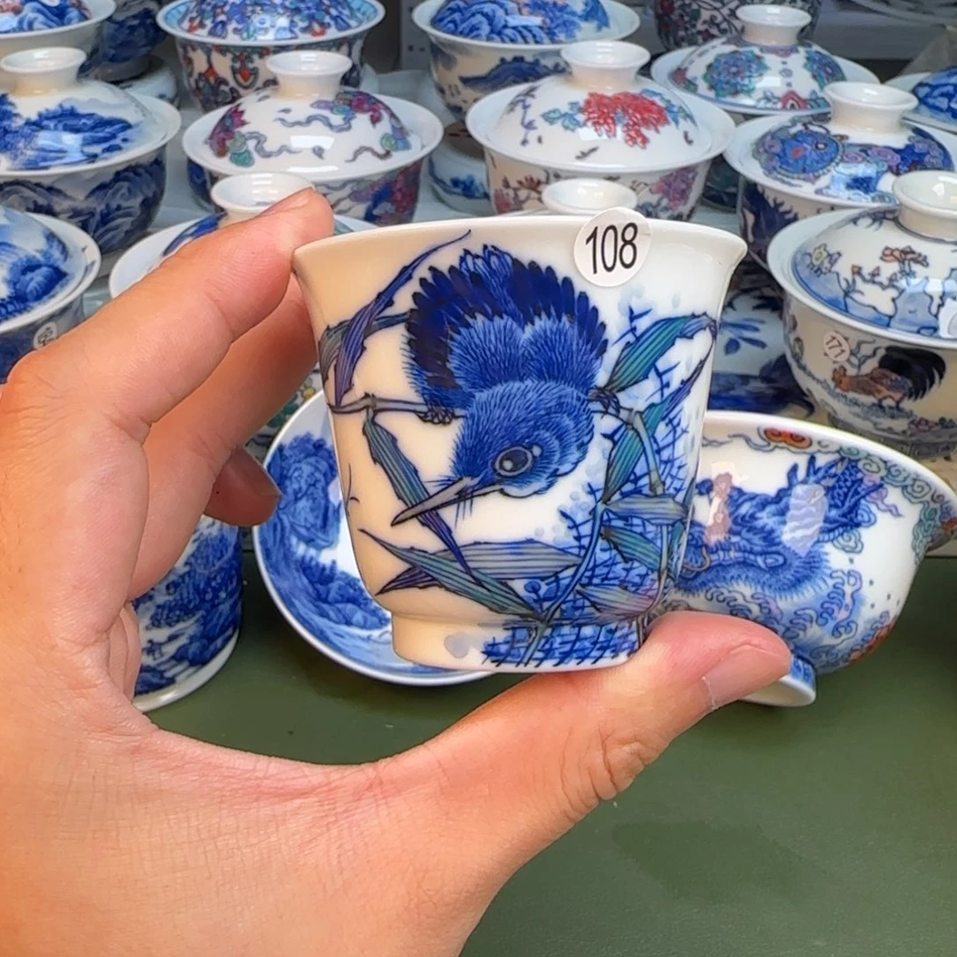 彦祖纯手工手绘茶具108