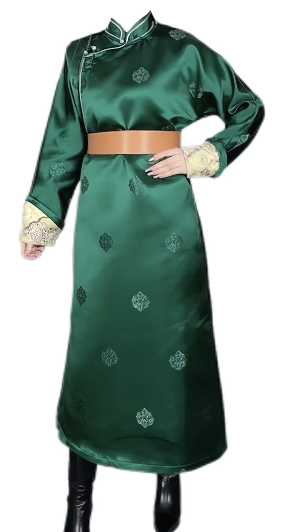 女士四季蒙古袍子新年款长款传统