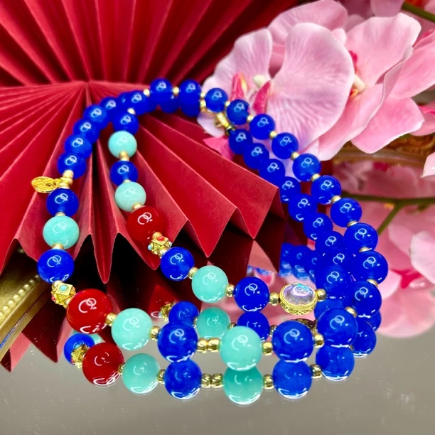 【正品保障】C004无际浩瀚蓝百搭设计款时尚饰品类项链（多样性发一）