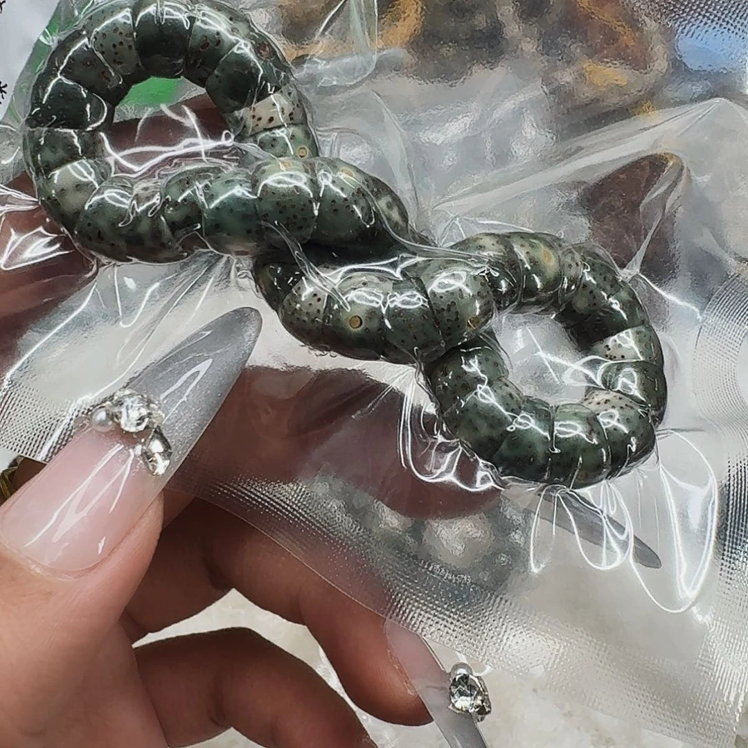 星月菩提手串15荣耀绿星月菩提猪大肠10单圈