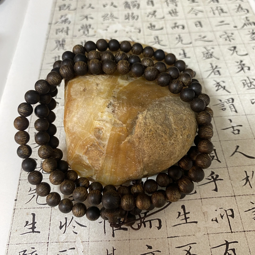 z-882【巴布亚树心留疤沉香】多圈6mm、23.43g