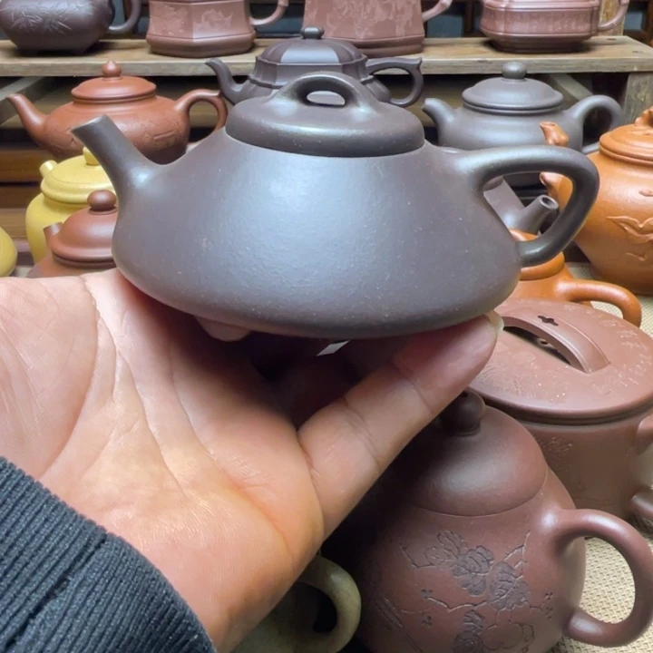 其他紫泥宜兴紫砂壶半手工合瓢150cc