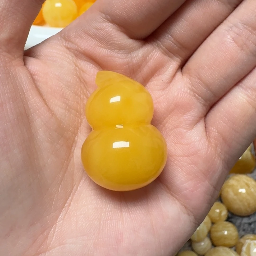 琥珀未镶嵌裸石蜜蜡葫芦