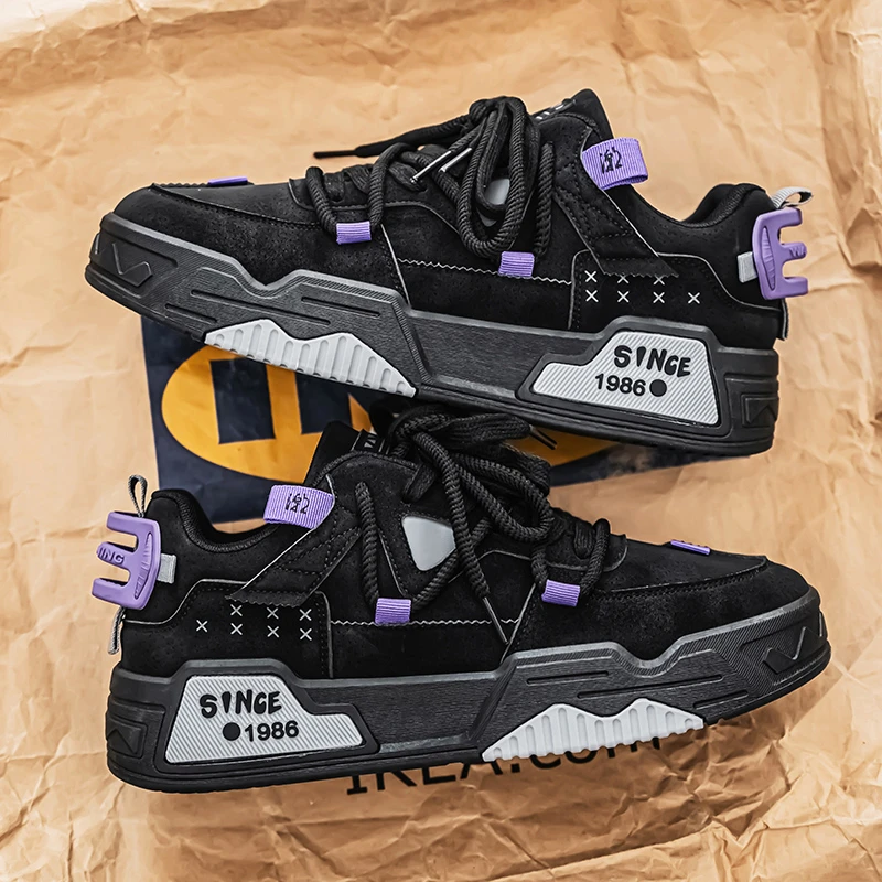 莆田男鞋夏季潮流小众设计感板鞋青少年增高厚底轻便运动休闲潮鞋