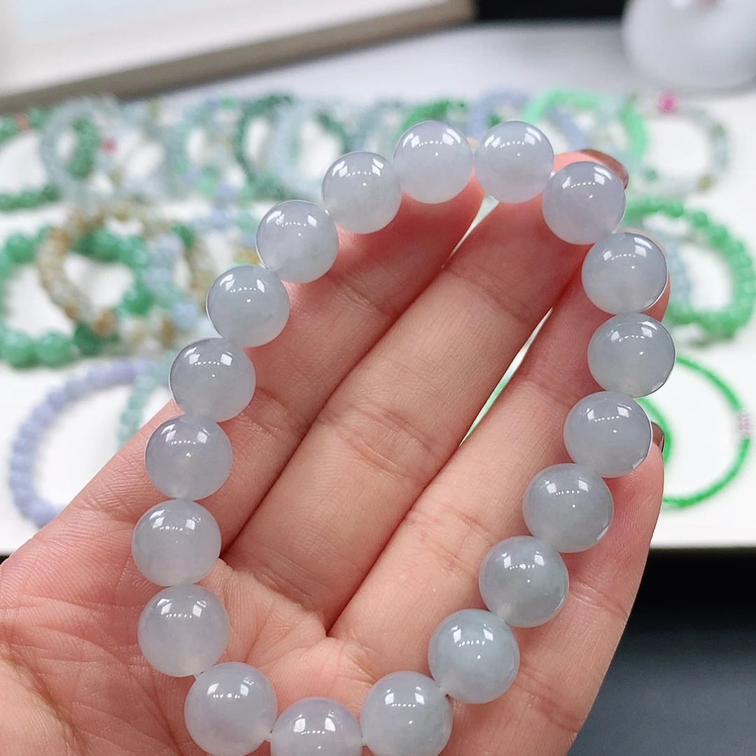 翡翠未镶嵌手链10mm