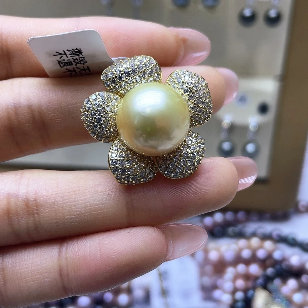 海水珍珠颈饰银S925镶嵌