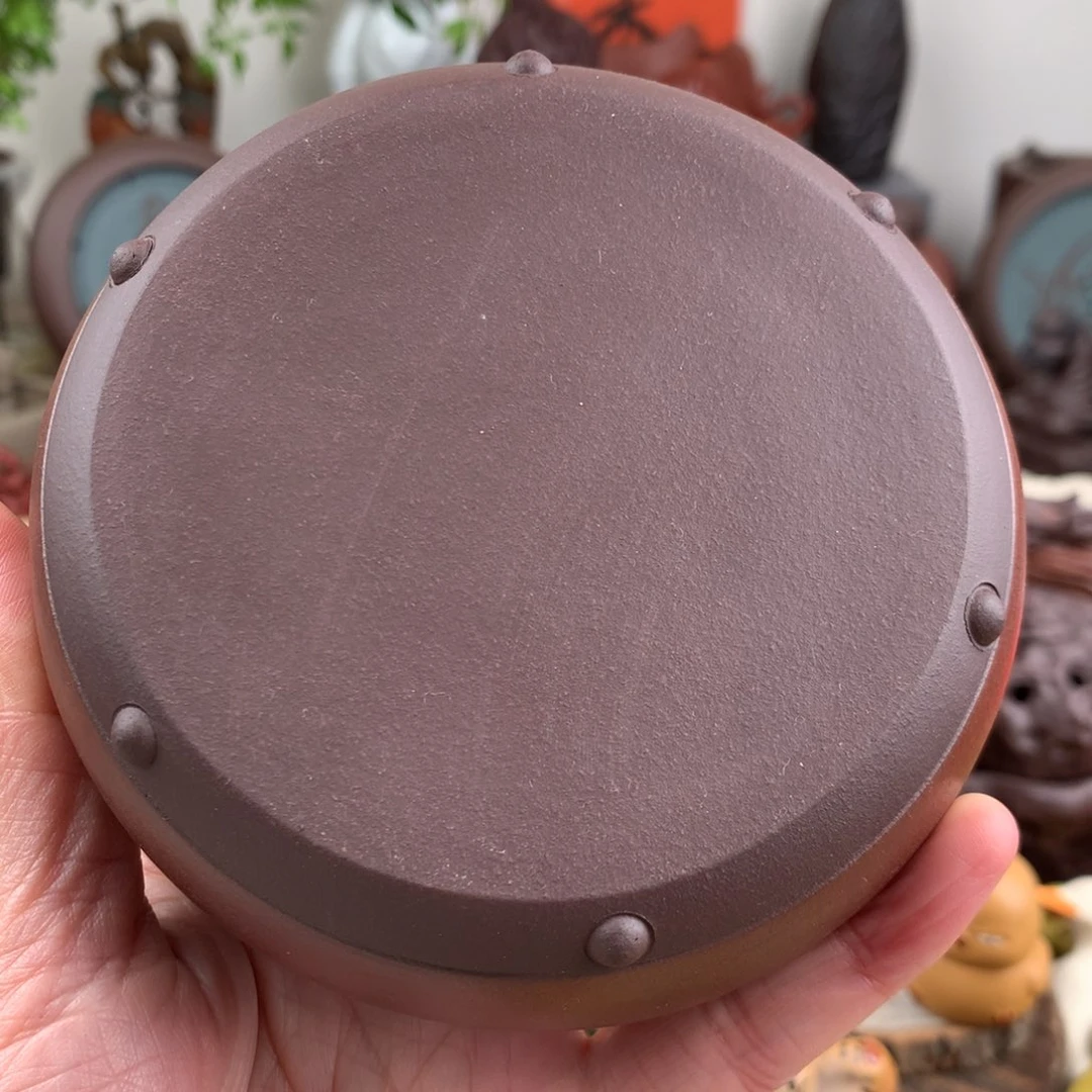 紫砂茶宠石鼓壶垫精工