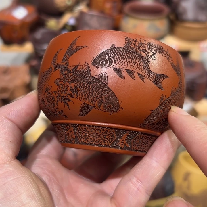 茶杯紫砂宜兴紫砂主人杯