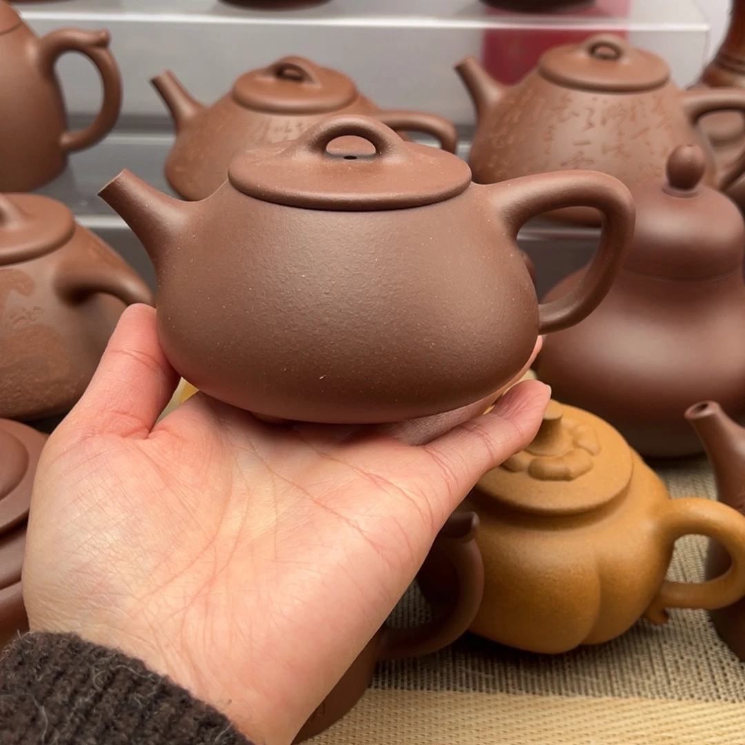 紫砂茶壶底槽清平盖石瓢瑕