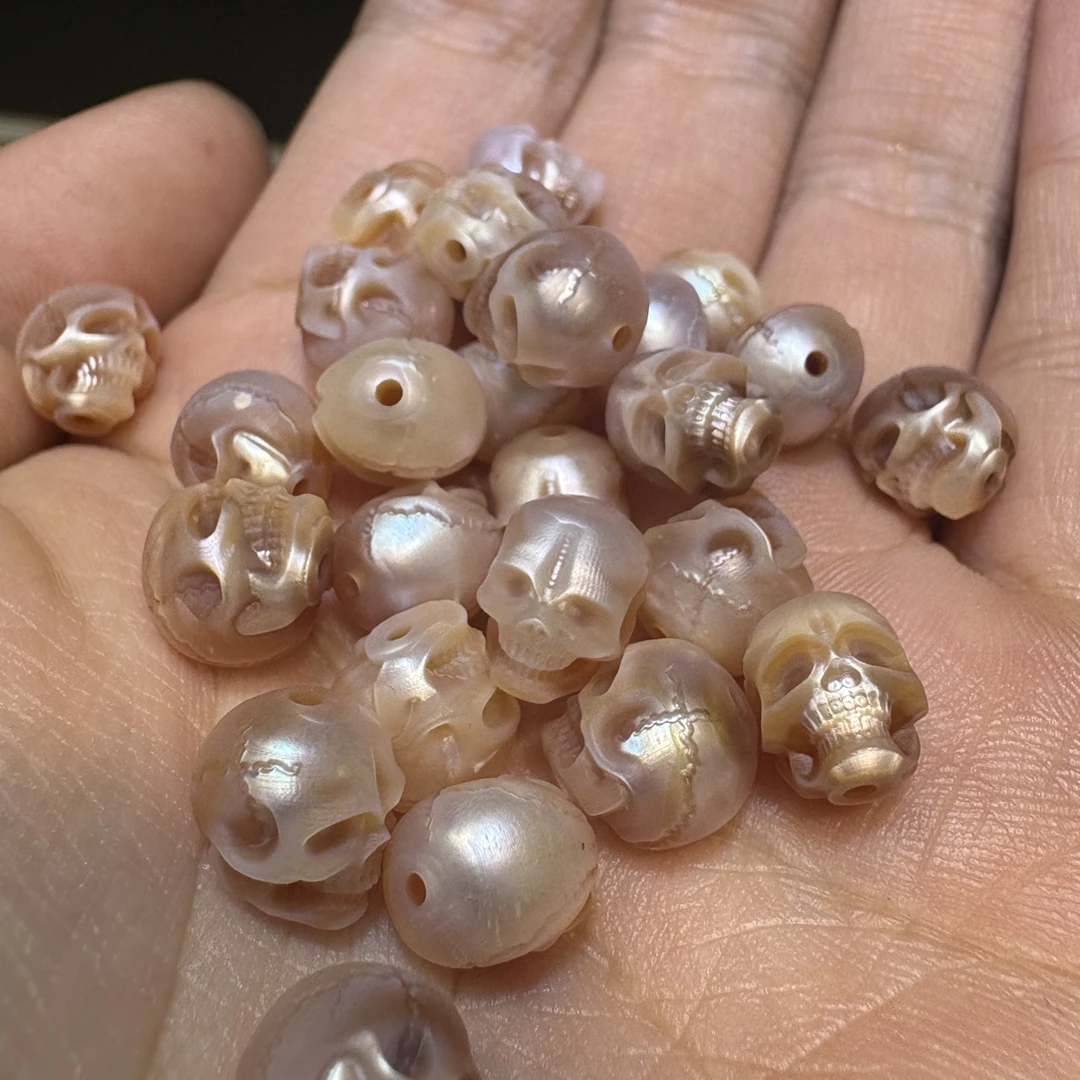 珍珠雕刻尸陀林配珠一颗