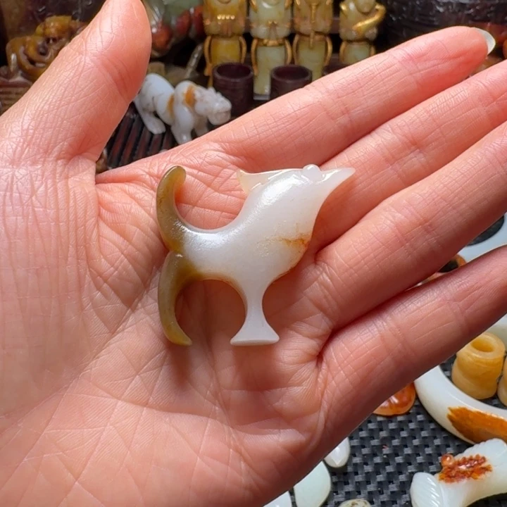 和田玉未镶嵌挂件旅*