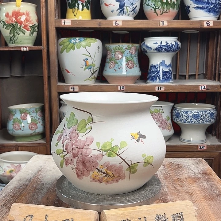 陶瓷钱袋子紫藤陶瓷陶瓷陶瓷