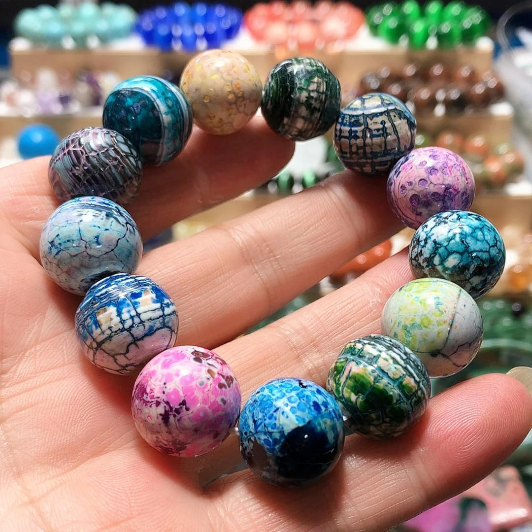 未镶嵌手串玛瑙/玉髓卡17老玛瑙手链