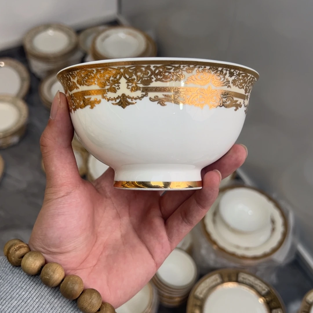 【闪购商品】瓷片5寸高脚碗四个一单福利价