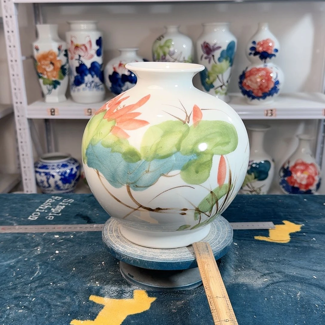 摆件景德镇陶瓷石绿何