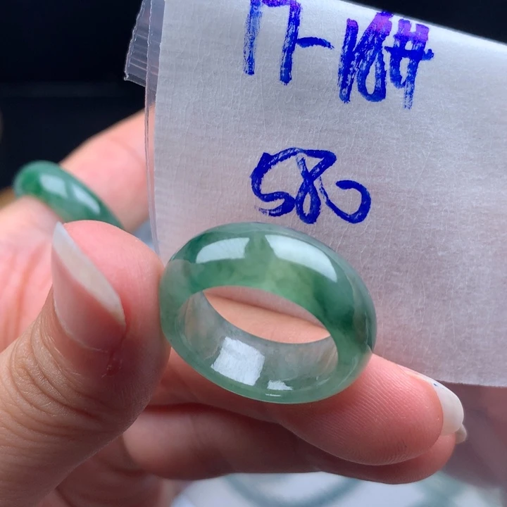 未镶嵌戒指翡翠戒圈
