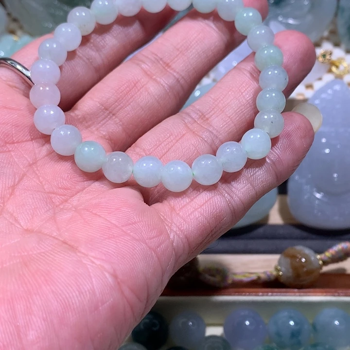 翡翠未镶嵌颈饰/炸/珠串