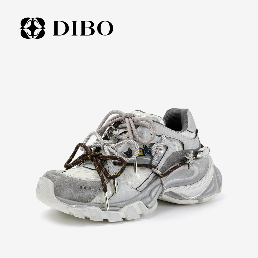 DIBO碲铂 超链未来 千禧辣妹风拼色老爹鞋多元素休闲鞋253H4576