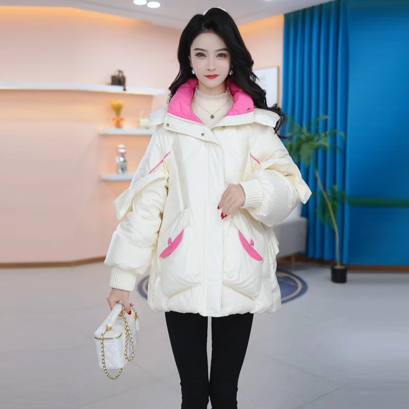 【现货羽绒服】冬季90白鸭绒羽绒服新款时尚气质休闲保暖外套女冬款