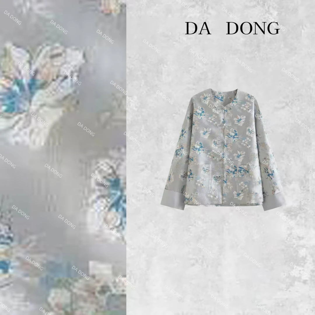 花漾--中式国风时尚休闲复古春季设计师高定轻奢小众长袖宽松外套