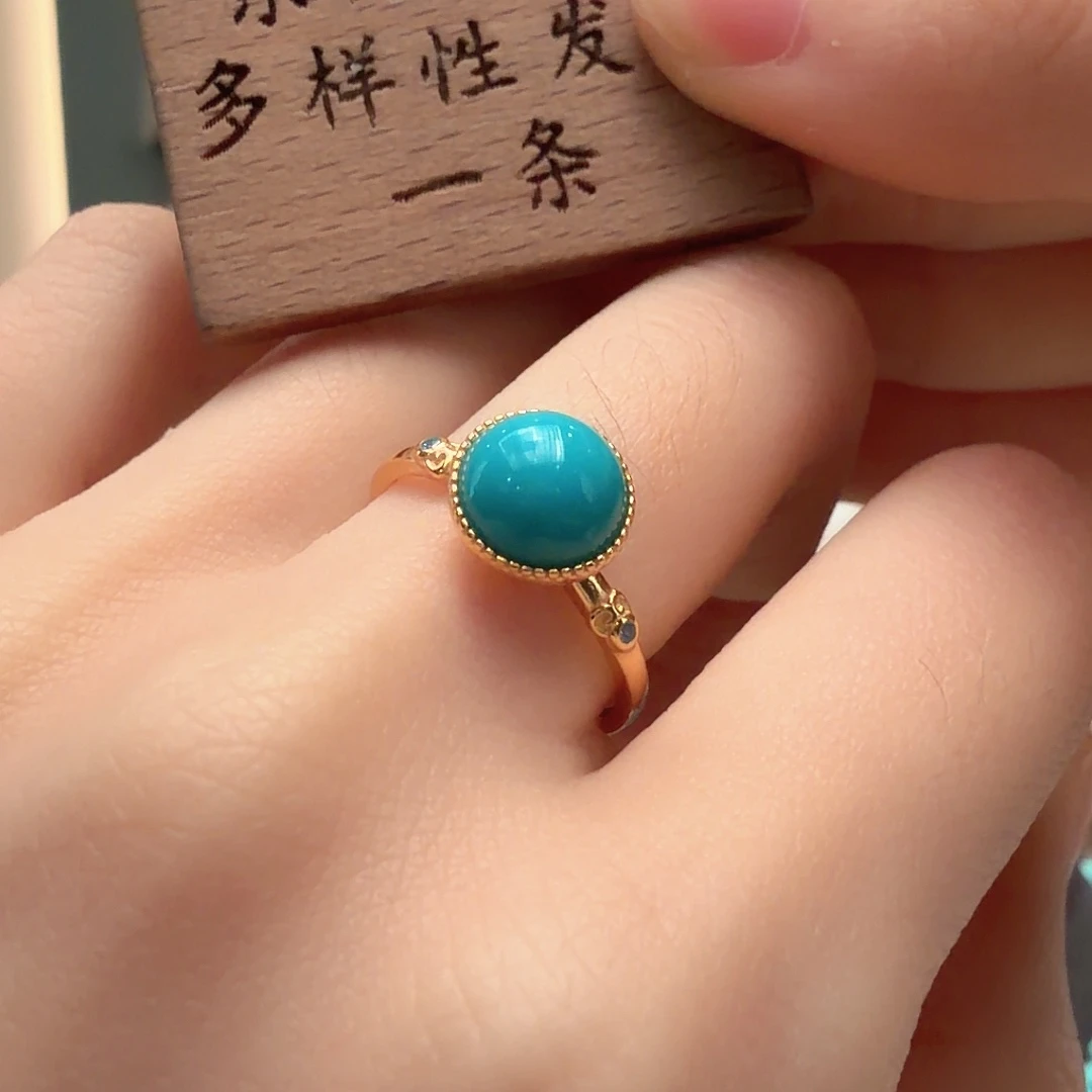 绿松石银S925镶嵌颈饰