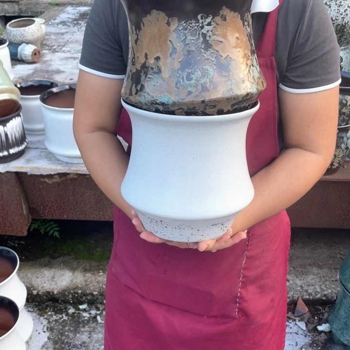紫砂花盆口20高20正品正品
