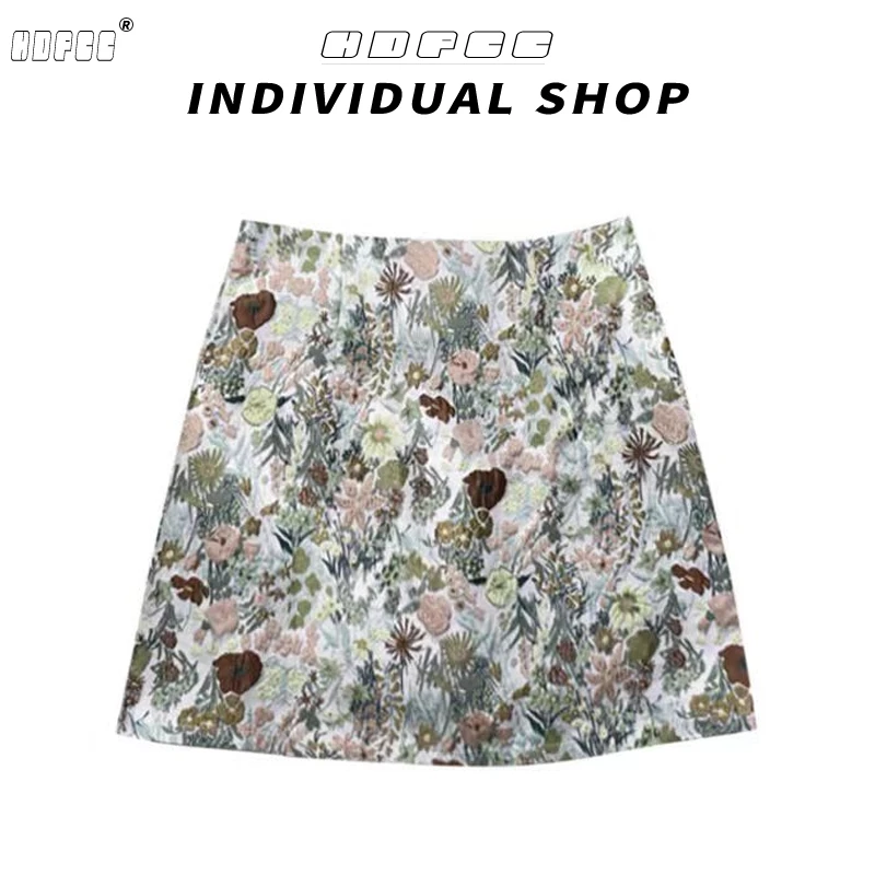 纯欲风碎花a字碎花半身裙女春夏季高腰显瘦气质性感辣妹包臀短裙